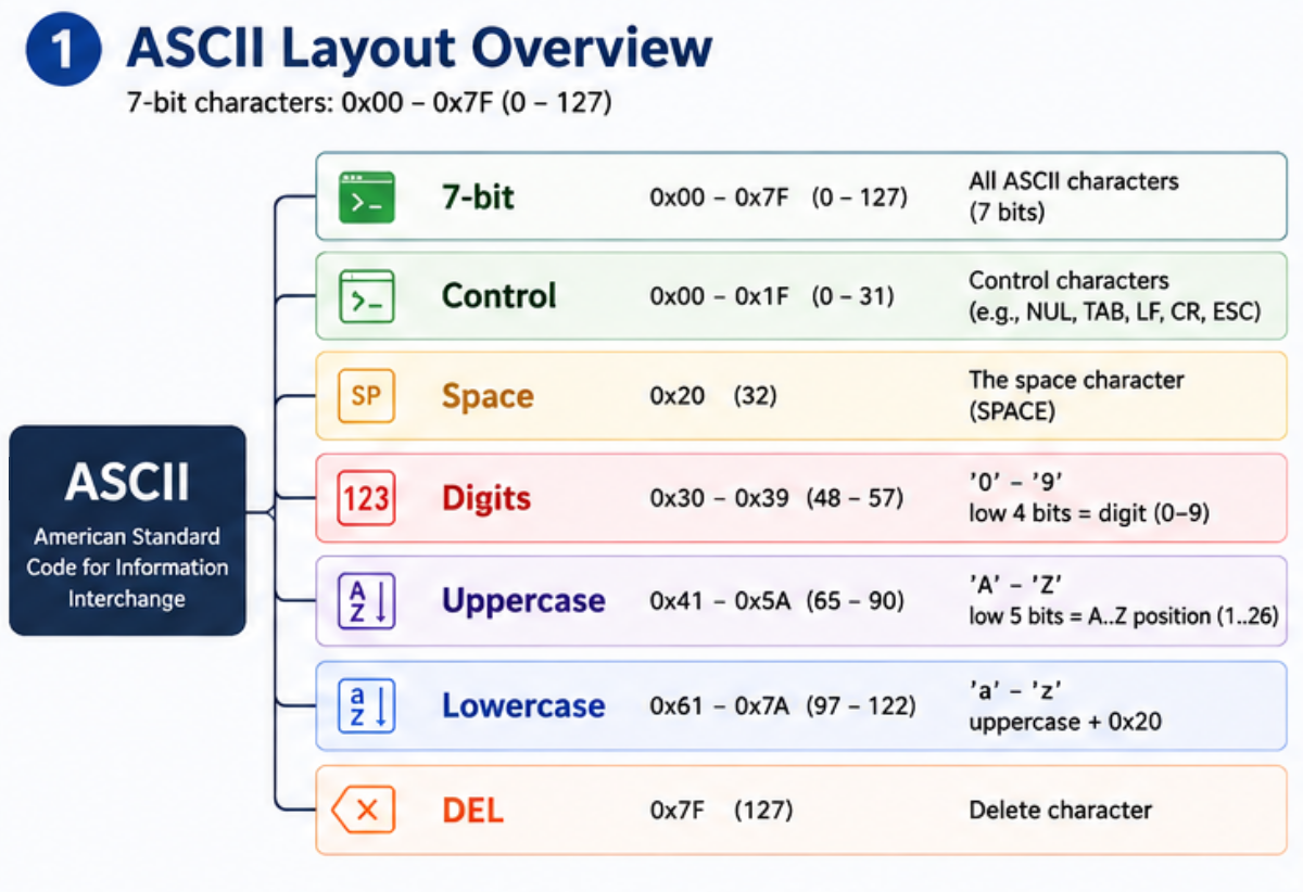 ASCII layout